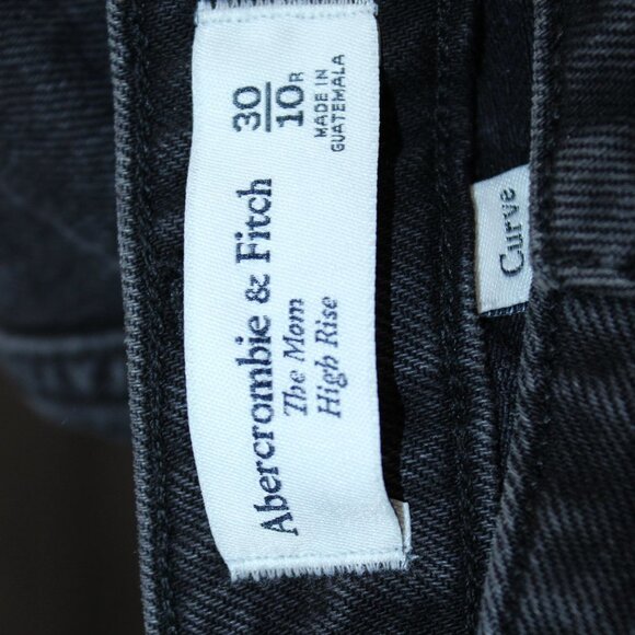 Abercrombie & Fitch Women's High Rise Jeans - Black - Picture 3 of 4